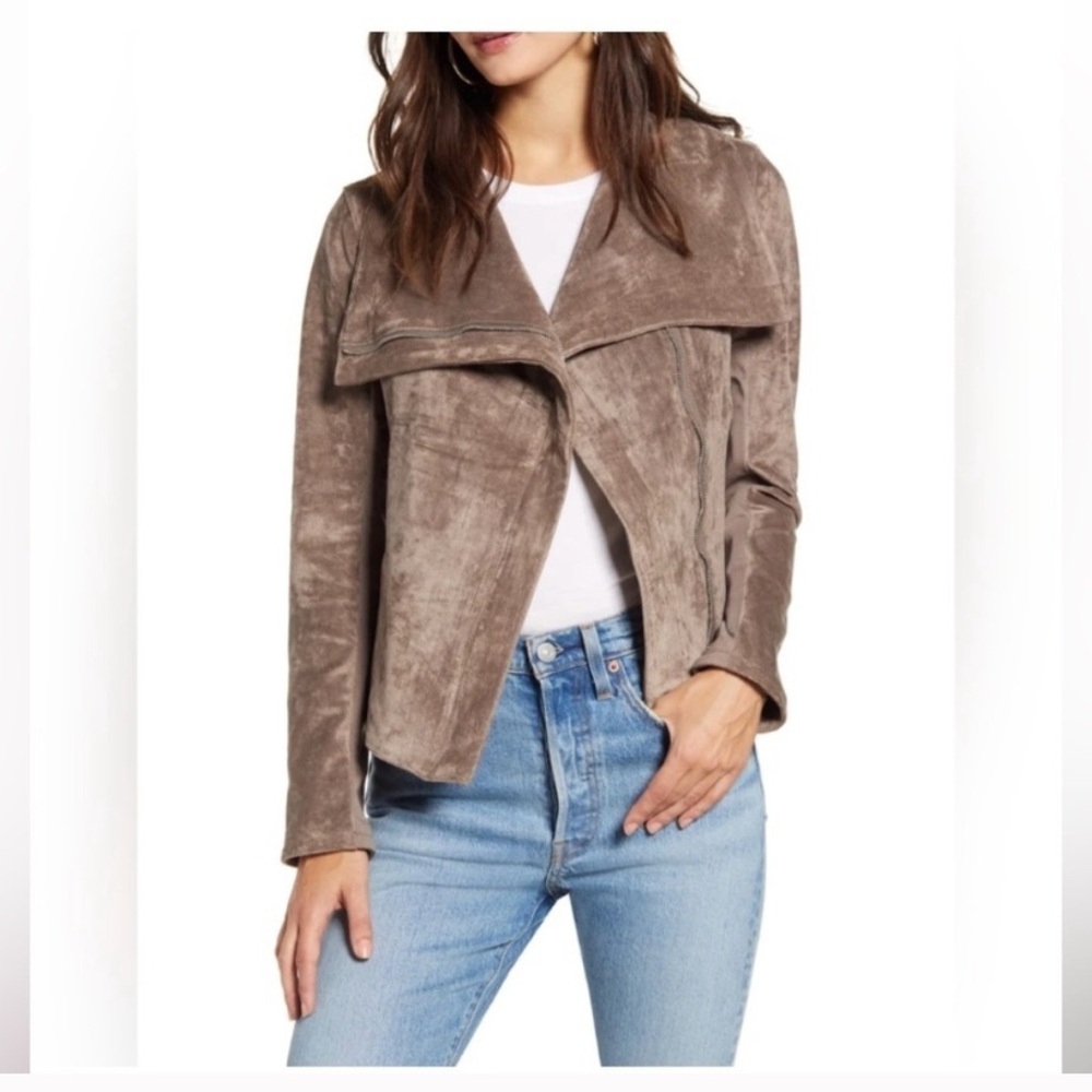 BlankNYC Suede moto jacket size XS